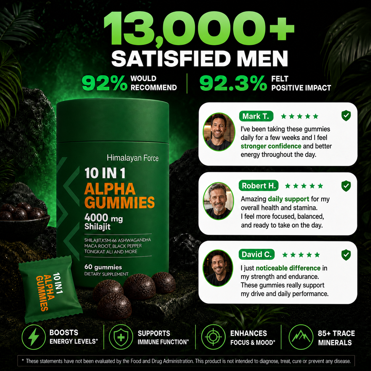 Himalayan Force Original 4000mg Shilajit Gummies image 6